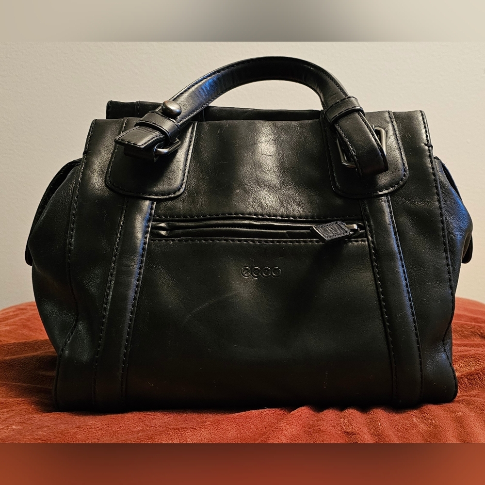 Beautiful Vintage Black ECCO Leather Purse